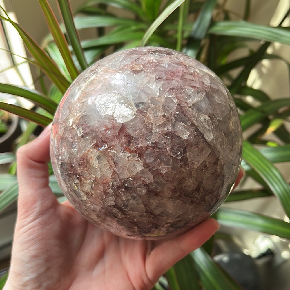 Fire Quartz Sphere ✨ - Picture 3 of 6